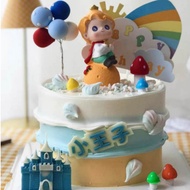 Planet Prince Theme Birthday Cake Topper Decoration