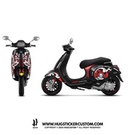 Hugsticker สติ๊กเกอร์ติดรถ สติ๊กเกอร์ Vespa ลายยักษ์ YAKS