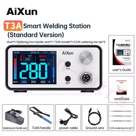 JC AIXUN T3A 200W Digital Soldering Station Mobile Phone Repair Tool Electric Solder Iron Tools with