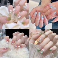 Fake nails + glue 24pcs/fake nails art 3D/ fake nails wedding art Care Tools Manicure/ without box
