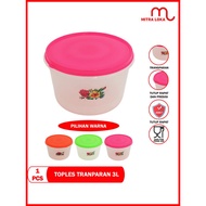 Mitra Loka Sealware Round Plastic Jar 3 Liter Food Container Food Container
