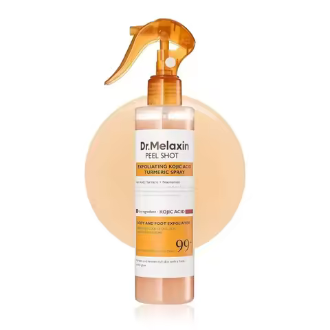 Body Keratin Care Acid Turmeric Spray with Gentle Body Brightening & Exfoliating Peeling Solution Ko