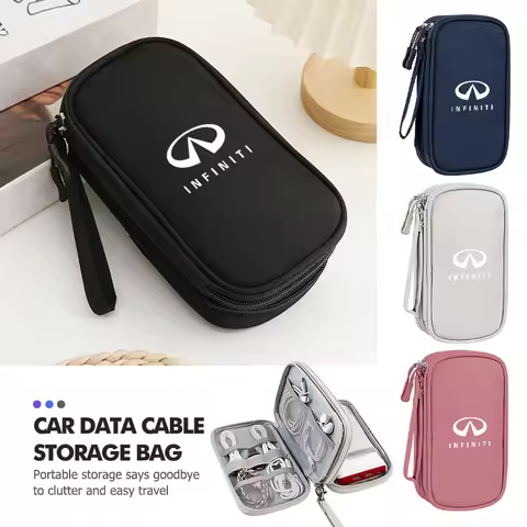 Car Organizer Bag Travel Portable Digital Storage Box Accessories For Infiniti FX35 Q30 G37 QX70 G35