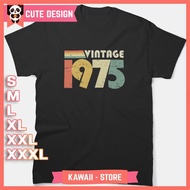 Vintage T-Shirt 1975, 50th Birthday Gift Distressed Design
