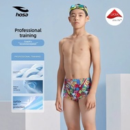 Boys Competition Swim Trunks Professional Training Chlorine Resistant Racing