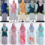 Ready Stock Baju Kurung Velyna Alyssa Sabella