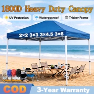 1800D Heavy Night Market Canopy Tent Waterproof UV Protection Outdoor Gazebo 10x10 Ft Pop Up Foldabl