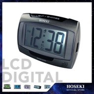 HOSEKI 11-27cm (04-11 Inch) Digital LCD Alarm Clock Series | Auto Glow In The Dark Luminous Backlight | Classic Modern D