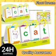 129Pcs Educational Learning CardsKids Alphabet Spelling English Words Flash Card CVC Words