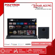 POLYTRON PLD43BG9058 LED SMART CINEMAX TV 43 INC WITH SOUND BAR