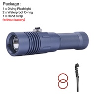 Asafee DT40 Professional Diving Flashlight SST40 LED Dive Torch Super Bright Underwater Scuba Flashl