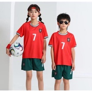 25-26 Portugal Football Jersey Set CR7 Football Jersey Kids Football Jersey
