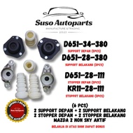 SET 2PCS FRONT SUPPORT + 2PCS REAR SUPPORT + 2PCS FRONT STOPPER RUBBER + 2PCS REAR STOPPER MAZDA 2 N