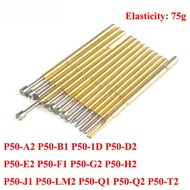 10PCS Test Probe P50-A2 P50-J1 P50-1D P50-D2 P50-E2 P50-F1 P50-G2 P50-H2 P50-LM2 P50-Q1 P50-Q2 P50-T