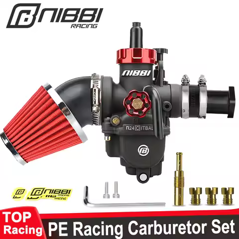 NIBBI PE Carburetor Intake Manifold Air Filter Kit For Predator 212cc 196cc 224 Engine Coleman Mini 