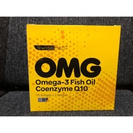 [READY STOCK] SWISSMED OMG Omega-3 Fish Oil Coenzyme Q10 (Twinpack 2 x 115's) Exp 7/2024