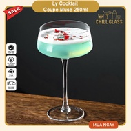 Coupe Muse Japanese Cup 250ml – Bar Style Long Leg, Premium Cocktail Glass