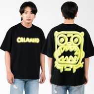 Hype Men's Calmind Neon Logo Blue T-Shirt