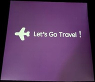 Let's Go Travel Purple Neck Pillow with Strap Gift Set    紫色 U 型頸枕 + 行李帶 旅遊套裝