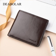Men's Wallet Original Short Wallet Business Horizontal Soft Zipper Wallet Fashion beg dompet lelaki