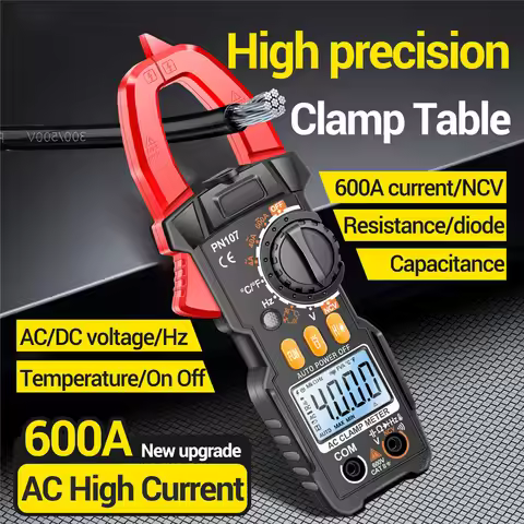 NCV Multimeter Ammeter Voltager Tester ANENG PN107 Backlight Digital Clamp Meter