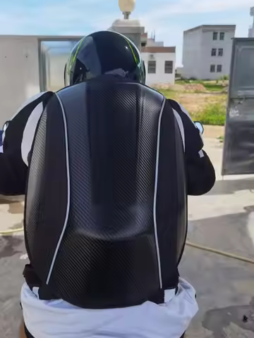 MX Motocross carbon fiber backpack Waterproof Motorcycle Hard shell backpacks Moto Racing bags Trave