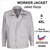 Jaket Teknikal Worker Site Jacket Light Grey Jaket Lab dan Bengkel
