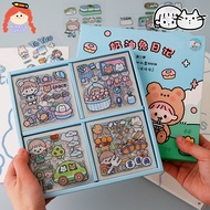 NIKKI 100pcs Sticker Gift BOX Cute Rabbit Ⅱ Door Gift Waterproof Sticker