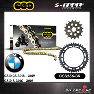BMW 310cc G310GS / G310R - Regina Chain Touring Street (520 ZRT) + S-teel Front & Rear Sprocket Full