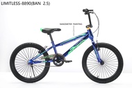 sepeda bmx limitless 20 inch 3.0 disc brake 8350 / 8880 / 8717
