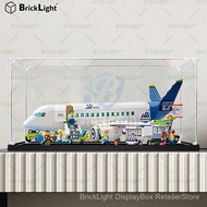 BrickLight™Display box for Lego 60367 Passenger Airplane Hand Storage Box Transparent Dust Cover