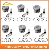 New 6 Sets STD Piston Kit With Ring 1-12111-913-0 Fit For Isuzu 6SD1 Engine 120MM