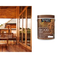 5LT SMART PAINT Wood Stain. Cat Kayu Varnish Minyak Kayu Anti Anai-Anai