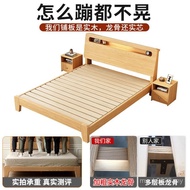 Wooden Bed Real 1.5 Double Bed Tatami Simple 1.8m Use Min 1.2m Modern Link Rental Room Single Bed Be