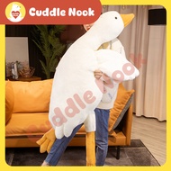 【Cuddle Nook】(50CM-190CM)Big white goose plushie funny soft toy duck plush toy bed sleeping pillow b