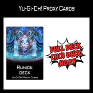 Yugioh - Runick Deck - 1-Sided Print (60 Cards)