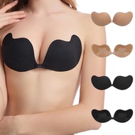 Women Silicone Adhesive Stick On Magic Push Up Strapless Bra