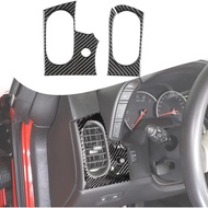 Lcojicep Car Interior Panel Trim Sticker Compatible with Corvette C6 Z06 ZR1 2005-2013 Real Carbon F