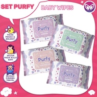 Tasneem Naturel Purfy Baby Wipes Wet Tissue Tisu Basah Bayi Semulajadi 30 pcs No Paraben Alcohol Mel