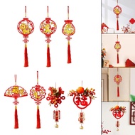 [tenlzsp0bc] Chinese New Year Hanging Decoration Pendant Decorative Red Traditional Lunar New