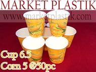 Gelas Kertas-Gelas Jagung-Gelas Jasuke-Cup 6.5 Corn 5 50pcs