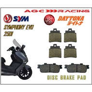 SYM DISC BRAKE PADS SYMPHONY EVO 250I SCOOTER BEST QUALITY