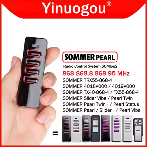 SOMMER Pearl Vibe Twin Status 4018V000 4019V000 TX55-868-4 TRX55-868-4 TX40-868-4 Garage Door Remote