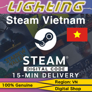 Steam Wallet Code VN Credits Gift Card✨ 75000 VND ~ 500000 VND Vietnam Steam  ✨Lightning 24/7 Email 