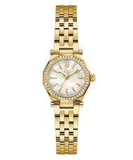 Guess Collection-Swiss Mvt  P Yellow Gold PVD case  bclt  White MOP dial-Women-Watches-White