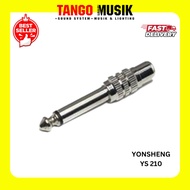 YONSHENG YS 210 ORIGINAL RCA TO AKAI MONO 6.3MM CONNECTION JACK AKAI MONO 6.3MM TO RCA CONNECTION JA
