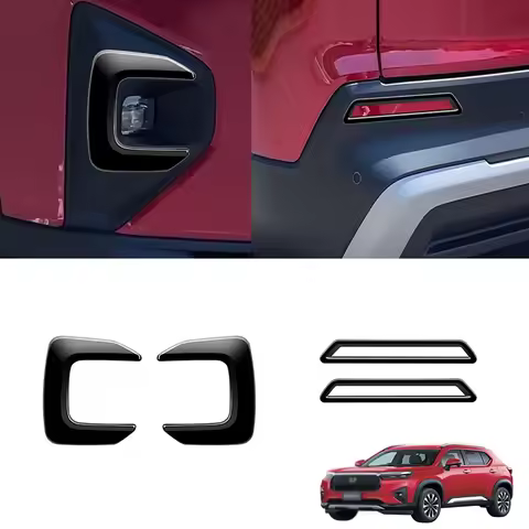 CutylinFor HONDA WR-V WRV 2024 2025 ABS Front Rear Bumper Fog Light Frame Foglamp Grille Cover Trim 