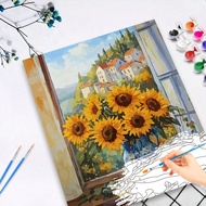 1pc Drawing By Numbers Flower Painting Art Acrylic Painting Colorful Wall 40x50cm/16x20inch Without