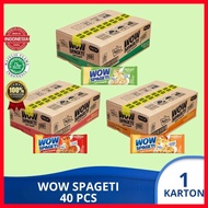 Wow Spageti instant Spaghetti kemasan 75g-88g/harga untuk satu karton isi 40bks.