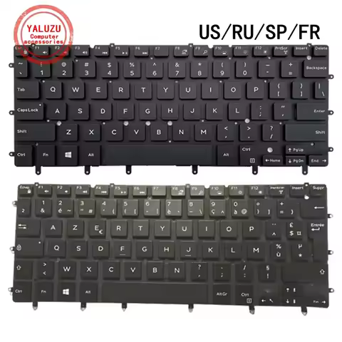 US/RU/SP/FR Laptop Keyboard For Dell 13 7000 7347 7348 7352 7353 7359 XPS 13 9343 9350 9360 P41F P54